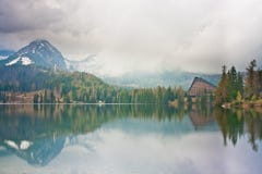 Mountain Lake Mist royalty free stock photos Mountain Lake Mist royalty free stock photos