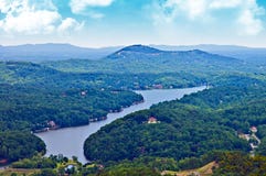 Mountain and Lake View royalty free stock photos Mountain and Lake View royalty free stock photos