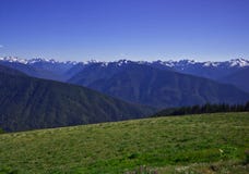 Mountain Landscape And Greem Meadow Stock Photos Mountain Landscape And Greem Meadow Stock Photos