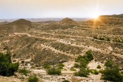 Mountain Landscape At The Town Matmata Royalty Free Stock Image Mountain Landscape At The Town Matmata Royalty Free Stock Image