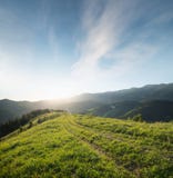 Mountain landscape in the day time. Beautiful natural landscape at the summer time Royalty Free Stock Photos Mountain landscape in the day time. Beautiful natural landscape at the summer time Royalty Free Stock Photos