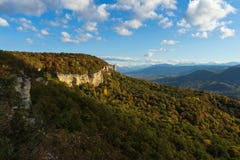 Mountain landscape in the evening sunny day stock images Mountain landscape in the evening sunny day stock images