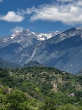 Mountain landscape in the Susa valley, Piedmont royalty free stock images Mountain landscape in the Susa valley, Piedmont royalty free stock images