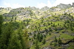 Mountain Lanscape In Fagaras Mountains In Romania Stock Image