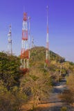 Mountain Of Antennas. Stock Photo
