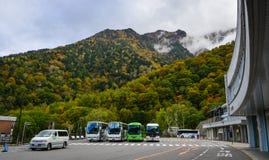 Mountain scenery at autumn in Japan stock photo Mountain scenery at autumn in Japan stock photo