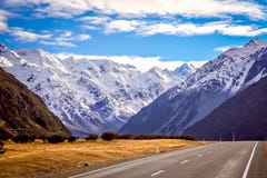Mountain Scenery of New Zealand South Island royalty free stock images Mountain Scenery of New Zealand South Island royalty free stock images