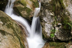 Mountain Stream Waterfall Stock Photo