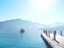 Early morning at the Sun moon lake, Taiwan. stock image Early morning at the Sun moon lake, Taiwan. stock image