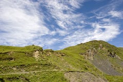 Mountain under blue sky. Mountain under blue sky , taken in early morning Royalty Free Stock Photo Mountain under blue sky. Mountain under blue sky , taken in early morning Royalty Free Stock Photo