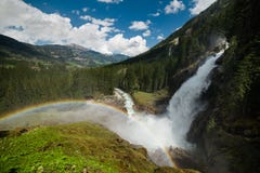 Mountain waterfall Krimml royalty free stock photography Mountain waterfall Krimml royalty free stock photography