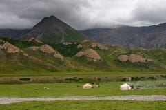 Mountaines pasture (overcast)