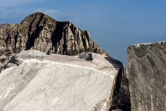 Mountains And Marble Quarry Royalty Free Stock Images Mountains And Marble Quarry Royalty Free Stock Images