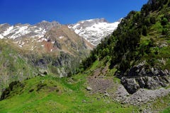 Mountains and forestin Artouste in the French Pyrenees. stock photos Mountains and forestin Artouste in the French Pyrenees. stock photos