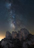 Mountains and stars royalty free stock images Mountains and stars royalty free stock images