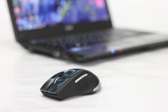 Mouse And Laptop Royalty Free Stock Image