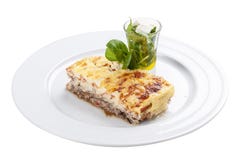 moussaka Um prato grego tradicional imagem de stock royalty free moussaka Um prato grego tradicional imagem de stock royalty free