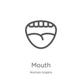 mouth icon vector from human organs collection. Thin line mouth outline icon vector illustration. Outline, thin line mouth icon royalty free illustration mouth icon vector from human organs collection. Thin line mouth outline icon vector illustration. Outline, thin line mouth icon royalty free illustration