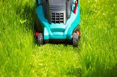 Mowing The Lawn Royalty Free Stock Images