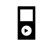 Mp3 spelerpictogram royalty-vrije illustratie Mp3 spelerpictogram royalty-vrije illustratie