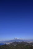 Mt. Fuji and Suruga bay, view from Katsuragi mountain stock image Mt. Fuji and Suruga bay, view from Katsuragi mountain stock image