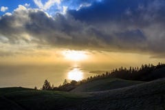 Mt Tam Sunset royalty free stock photo Mt Tam Sunset royalty free stock photo
