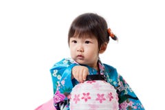 Muchacha asiática feliz que sostiene una linterna Japón imagen de archivo libre de regalías Muchacha asiática feliz que sostiene una linterna Japón imagen de archivo libre de regalías