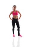 Muchacha de Determinated en el gimnasio listo para comenzar la lección de la aptitud imagen de archivo Muchacha de Determinated en el gimnasio listo para comenzar la lección de la aptitud imagen de archivo