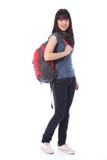 Muchacha japonesa hermosa del estudiante de la escuela del adolescente foto de archivo libre de regalías Muchacha japonesa hermosa del estudiante de la escuela del adolescente foto de archivo libre de regalías