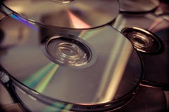 Muchos dvds foto de archivo Muchos dvds foto de archivo