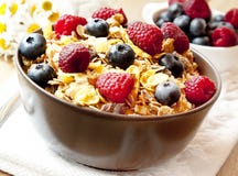 Muesli With Berries Royalty Free Stock Images
