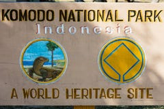 Muestra del parque nacional de Komodo fotos de archivo Muestra del parque nacional de Komodo fotos de archivo