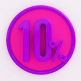 Muestra del 10 por ciento ilustración del vector Muestra del 10 por ciento ilustración del vector