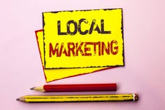 Muestra del texto que muestra el márketing local De la foto conceptual de la publicidad del anuncio publicitario avisos regionale imagen de archivo libre de regalías Muestra del texto que muestra el márketing local De la foto conceptual de la publicidad del anuncio publicitario avisos regionale imagen de archivo libre de regalías