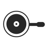 Muestra y símbolo del vector del icono de la cena aislados en el fondo blanco, concepto del logotipo de la cena ilustración del vector Muestra y símbolo del vector del icono de la cena aislados en el fondo blanco, concepto del logotipo de la cena ilustración del vector