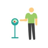 Muestra y símbolo del vector del icono del parquímetro aislados en el fondo blanco, concepto del logotipo del parquímetro ilustración del vector Muestra y símbolo del vector del icono del parquímetro aislados en el fondo blanco, concepto del logotipo del parquímetro ilustración del vector