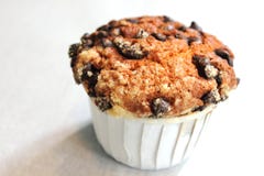 Muffin τσιπ σοκολάτας ανθυγειινή κινηματογράφηση σε πρώτο πλάνο τροφίμων Στοκ Εικόνες Muffin τσιπ σοκολάτας ανθυγειινή κινηματογράφηση σε πρώτο πλάνο τροφίμων Στοκ Εικόνες