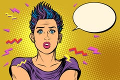 Mujer de la sorpresa de OMG ilustración del vector Mujer de la sorpresa de OMG ilustración del vector