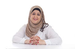 Mujer de negocios/ejecutivo árabes imagen de archivo Mujer de negocios/ejecutivo árabes imagen de archivo
