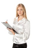 Mujer de negocios que hace notas Foto de archivo Mujer de negocios que hace notas Foto de archivo