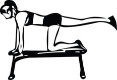 Mujer deportiva hermosa del ajuste stock de ilustración Mujer deportiva hermosa del ajuste stock de ilustración