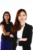 Mujeres de negocios asiáticas imágenes de archivo libres de regalías Mujeres de negocios asiáticas imágenes de archivo libres de regalías