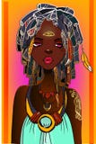 Mulher africana nova ilustração do vetor Mulher africana nova ilustração do vetor