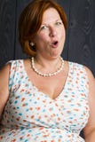 Mulher com suprice fotografia de stock royalty free Mulher com suprice fotografia de stock royalty free