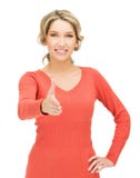 Mulher com uma mão aberta pronta para o aperto de mão foto de stock royalty free Mulher com uma mão aberta pronta para o aperto de mão foto de stock royalty free