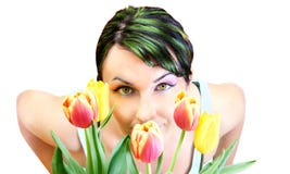 Mulher da mola imagens de stock Mulher da mola imagens de stock