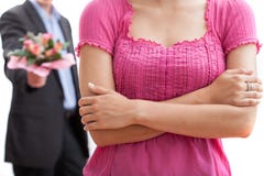 Mulher irritada imagem de stock royalty free Mulher irritada imagem de stock royalty free