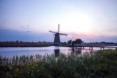 Mulino a vento di Kinderdijk Immagini Stock Mulino a vento di Kinderdijk Immagini Stock