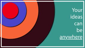 Multi-colored abstract illustration in the form of different diameter circles at different heights from each other. Volume effect vector illustration Multi-colored abstract illustration in the form of different diameter circles at different heights from each other. Volume effect vector illustration