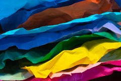 Multi-colored crumpled sheets of paper stock photos Multi-colored crumpled sheets of paper stock photos